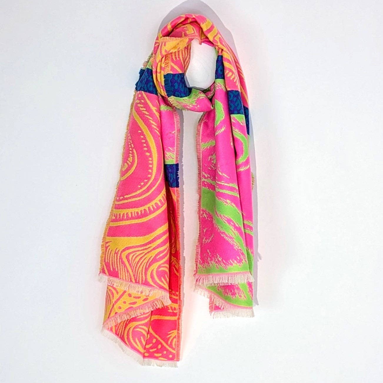 Neon Swirl Scarf