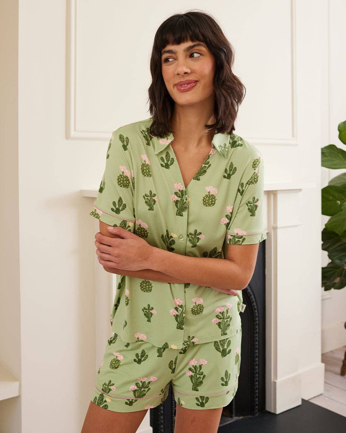 Cactus Print Short Pyjama Set