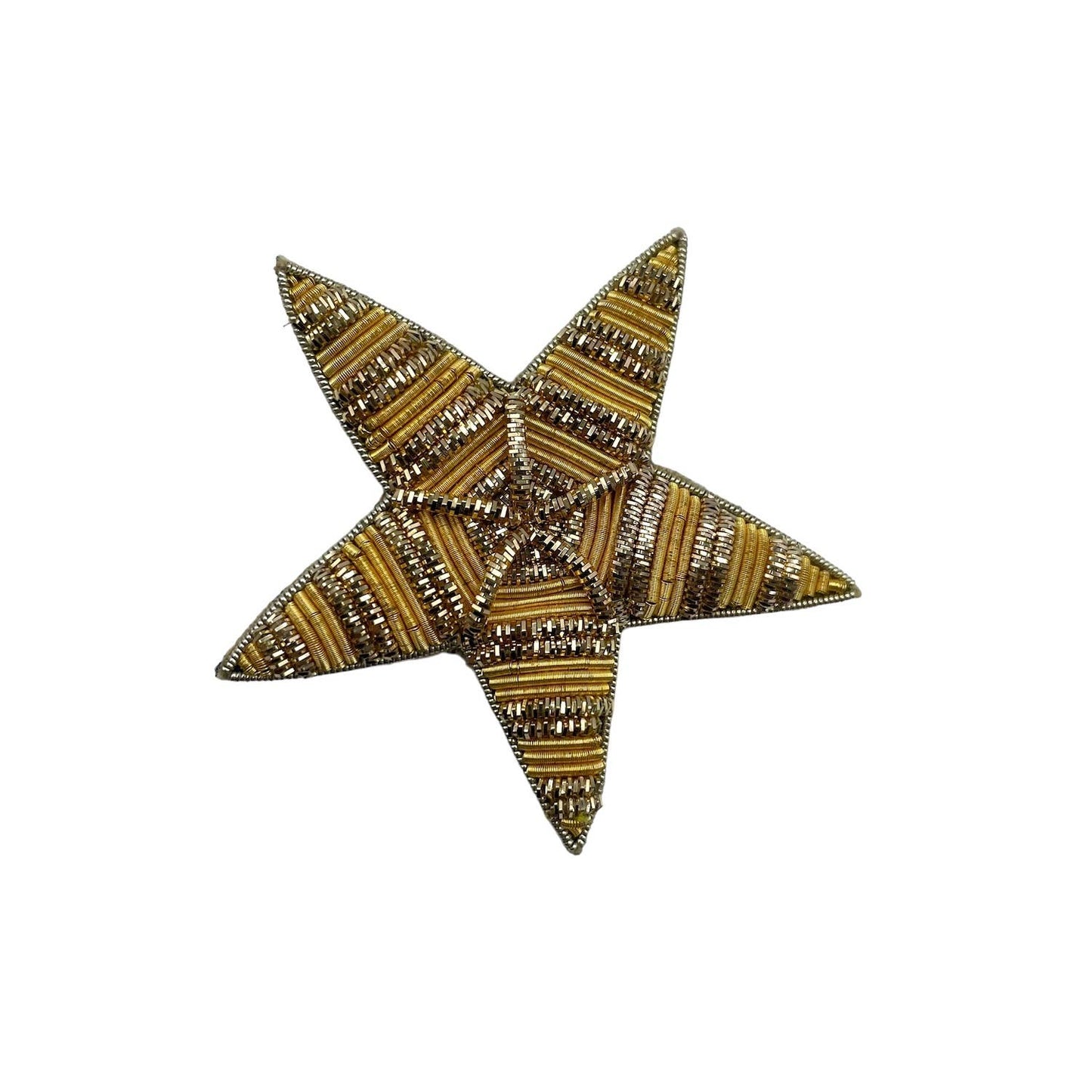 Denim mix duo sock box with gold star