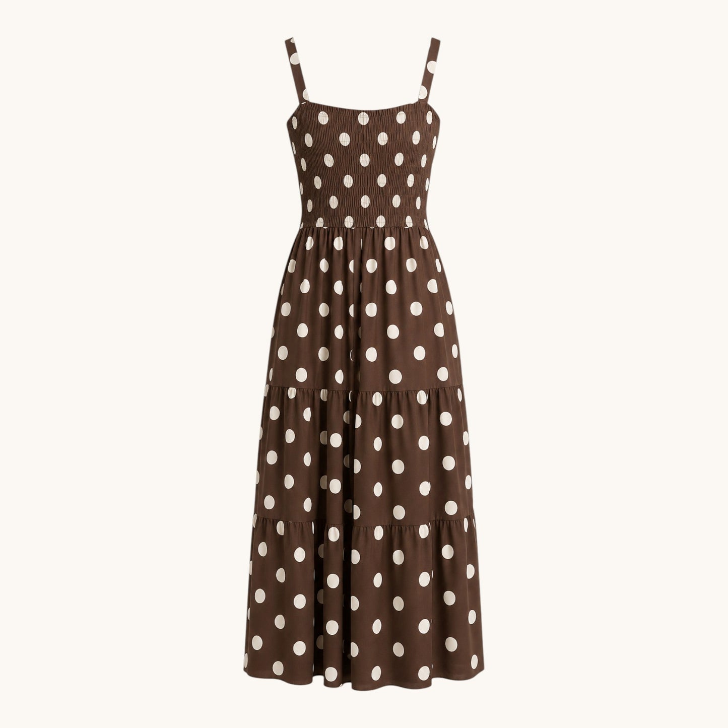 Brown Polka Dot Dress