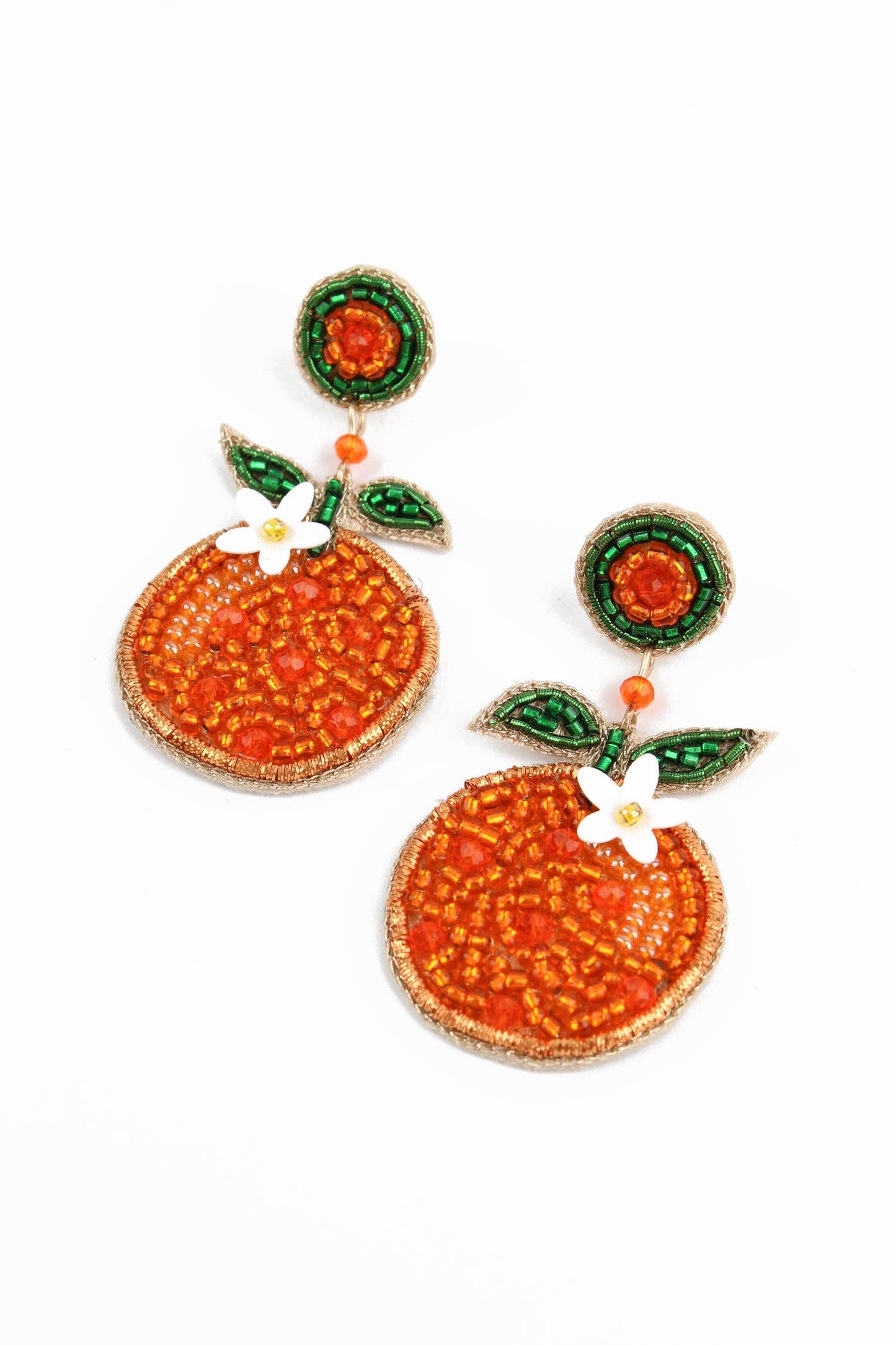 Orange Sparkle Earrings