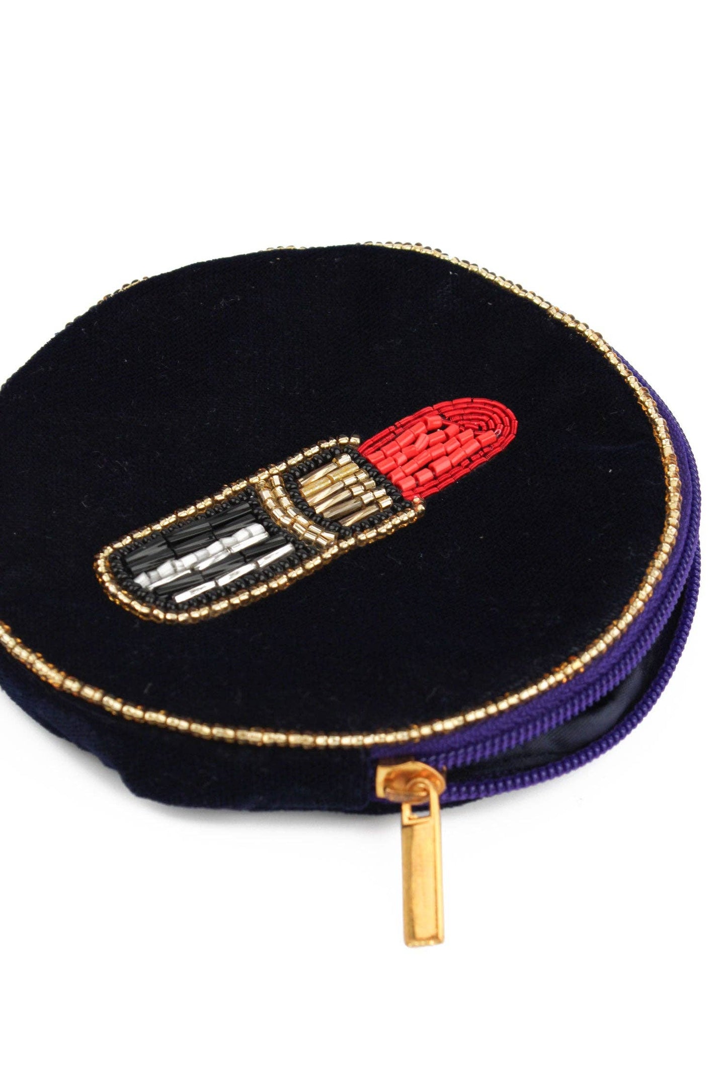 COSMETICS LIPSTICK ROUND POUCH