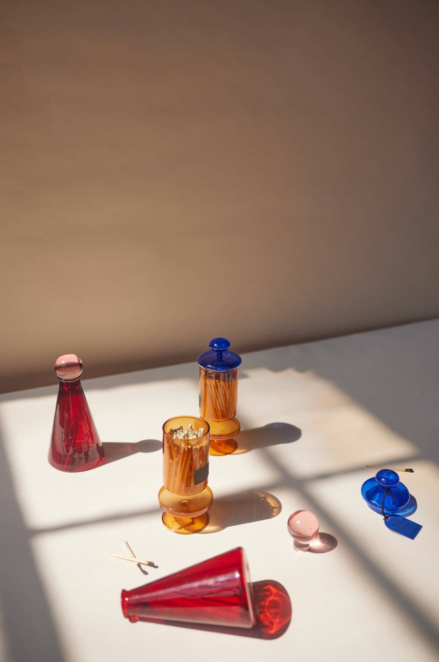 Paddywax Bubble Glass Match Holder (140 Pcs) - Funky Amber