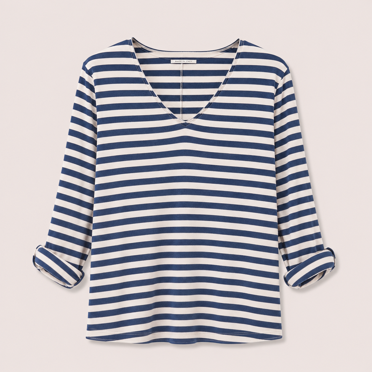 Navy Stripe Long Sleeve T-Shirt