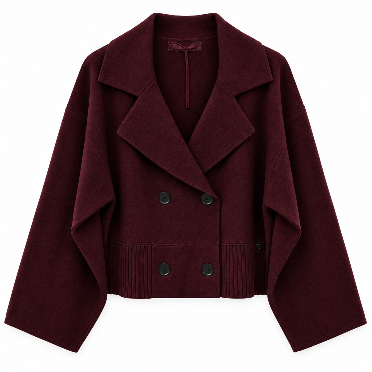 Bordeaux Double Breasted Cardi