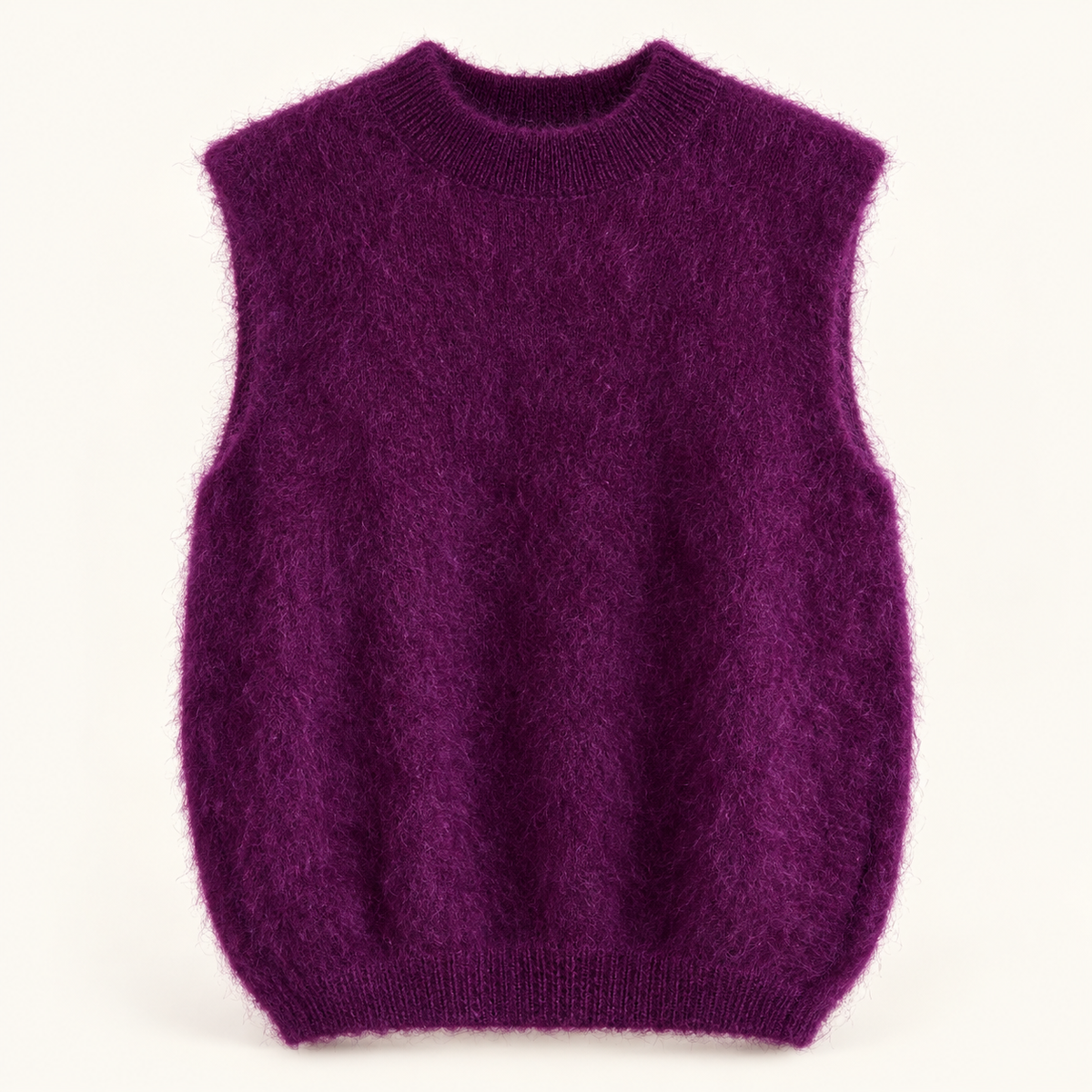 Purple Extra Fluffy Mohair Tank