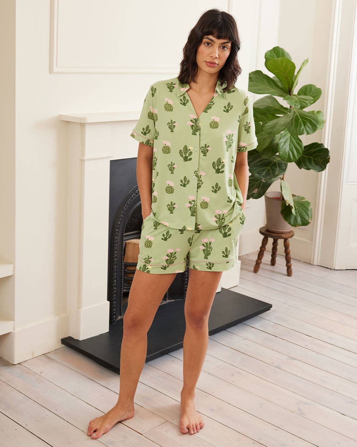 Cactus Print Short Pyjama Set