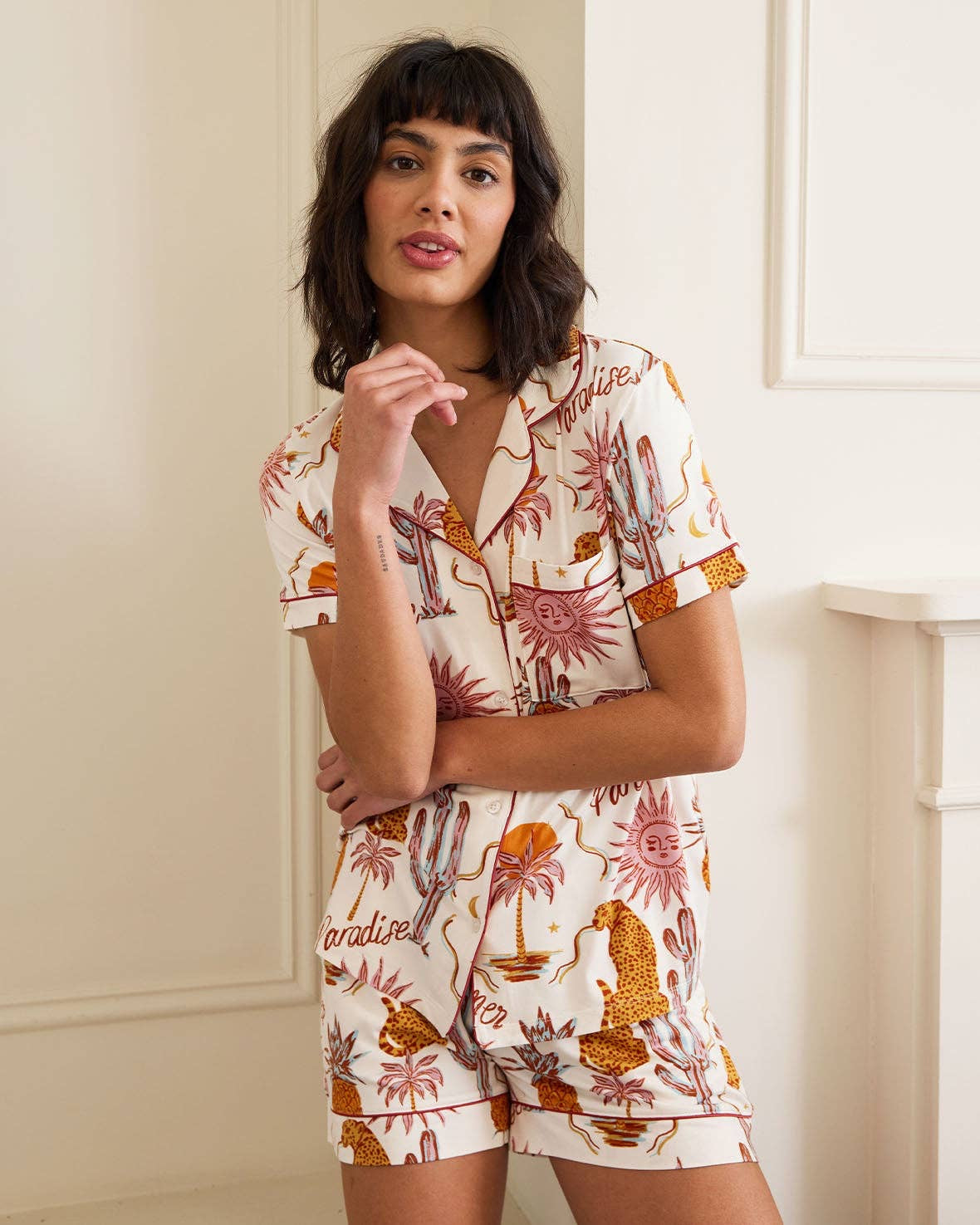 Bohemian Paradise Print Short Pyjama Set