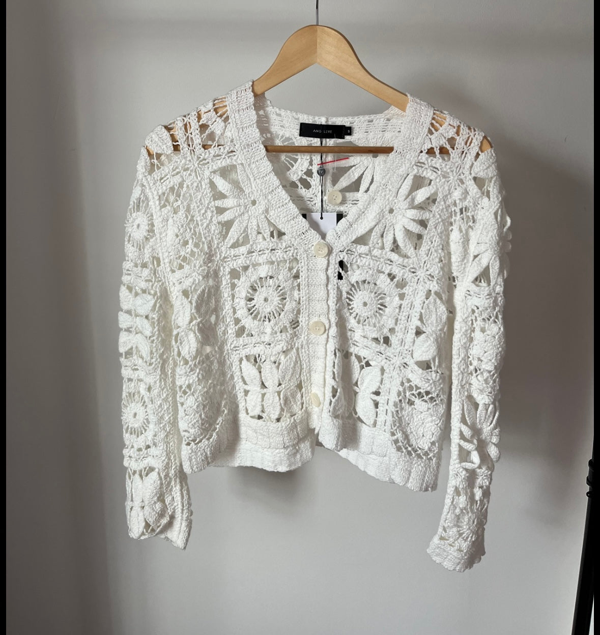 White Cotton Crochet Top