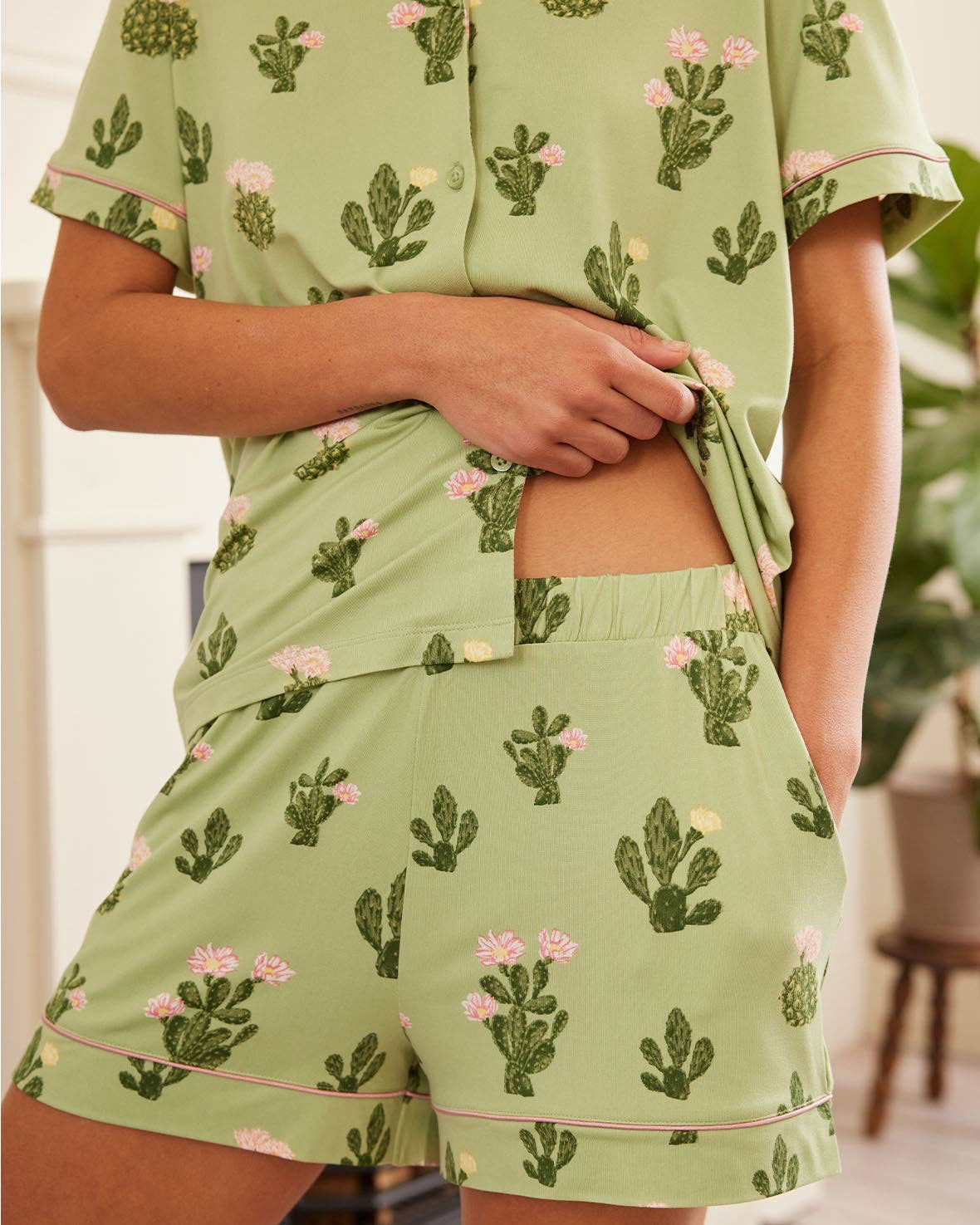 Cactus Print Short Pyjama Set