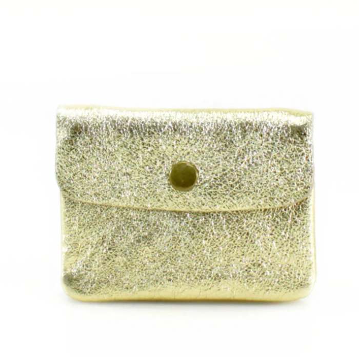 Gold Leather Purse