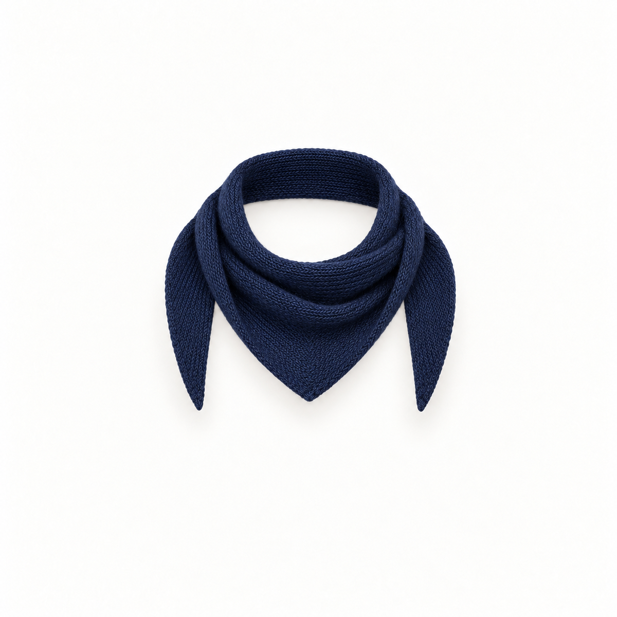 Navy Small Knitted Scarf