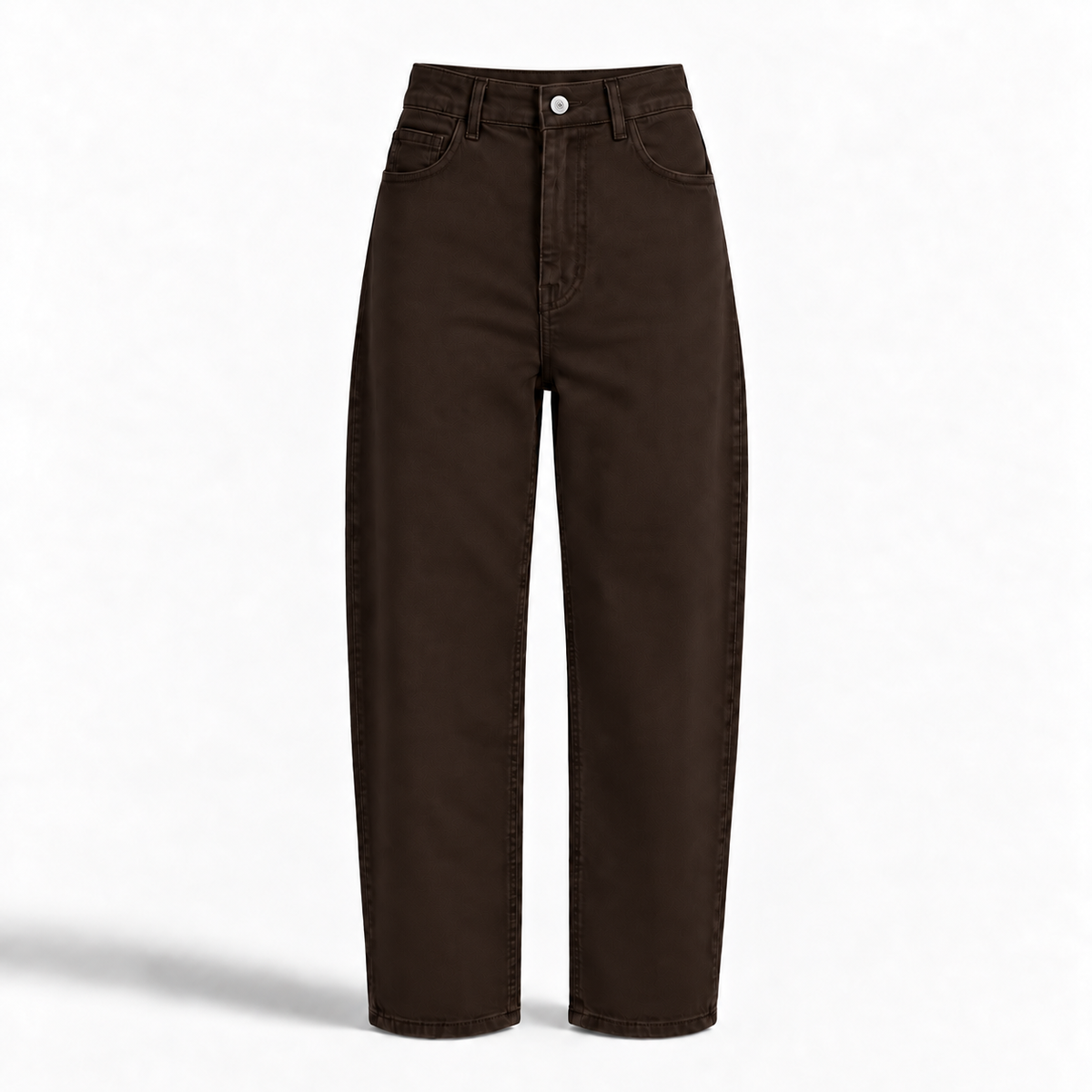 Dark Brown Balloon Leg Jeans