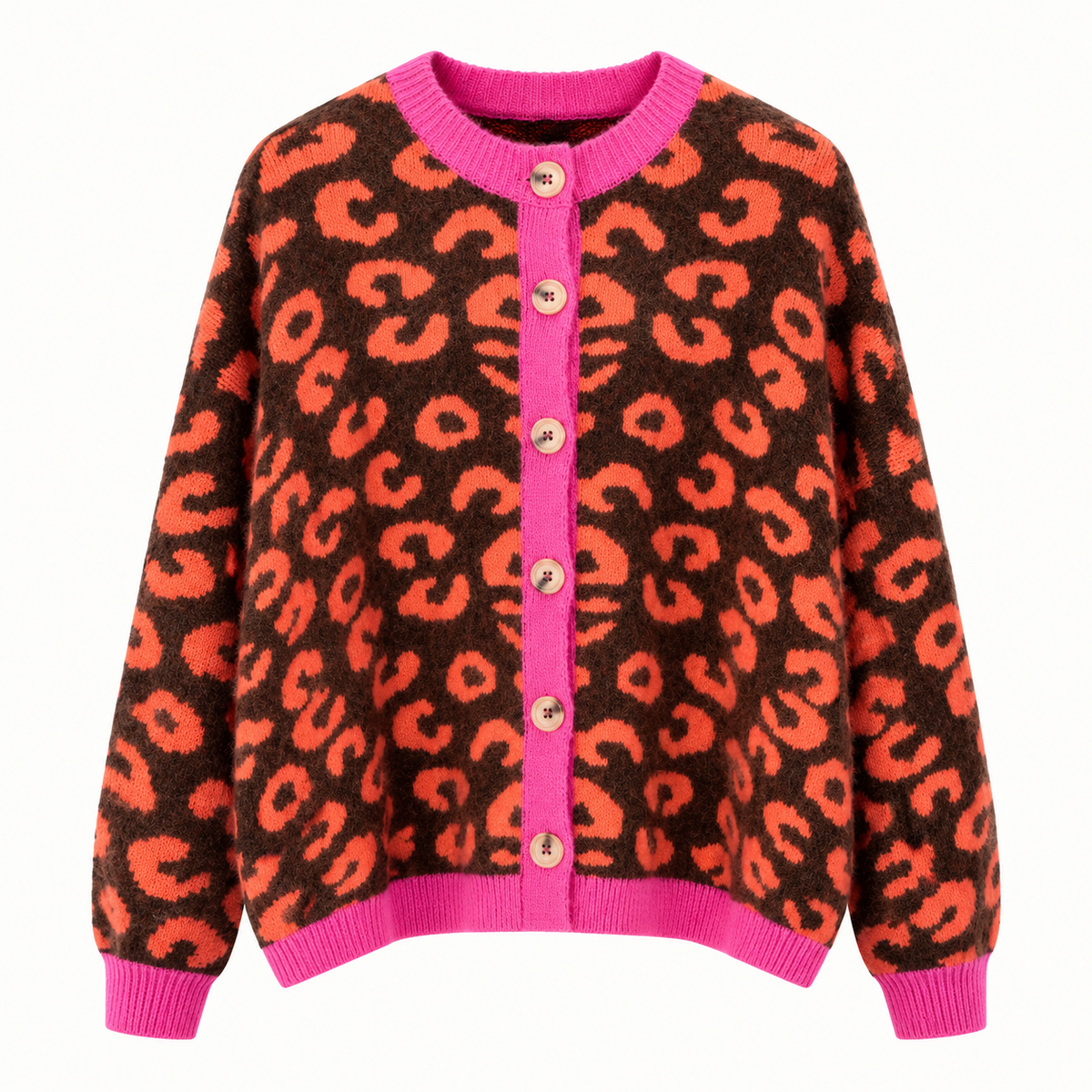 Slouchy Leopard Print Cardi