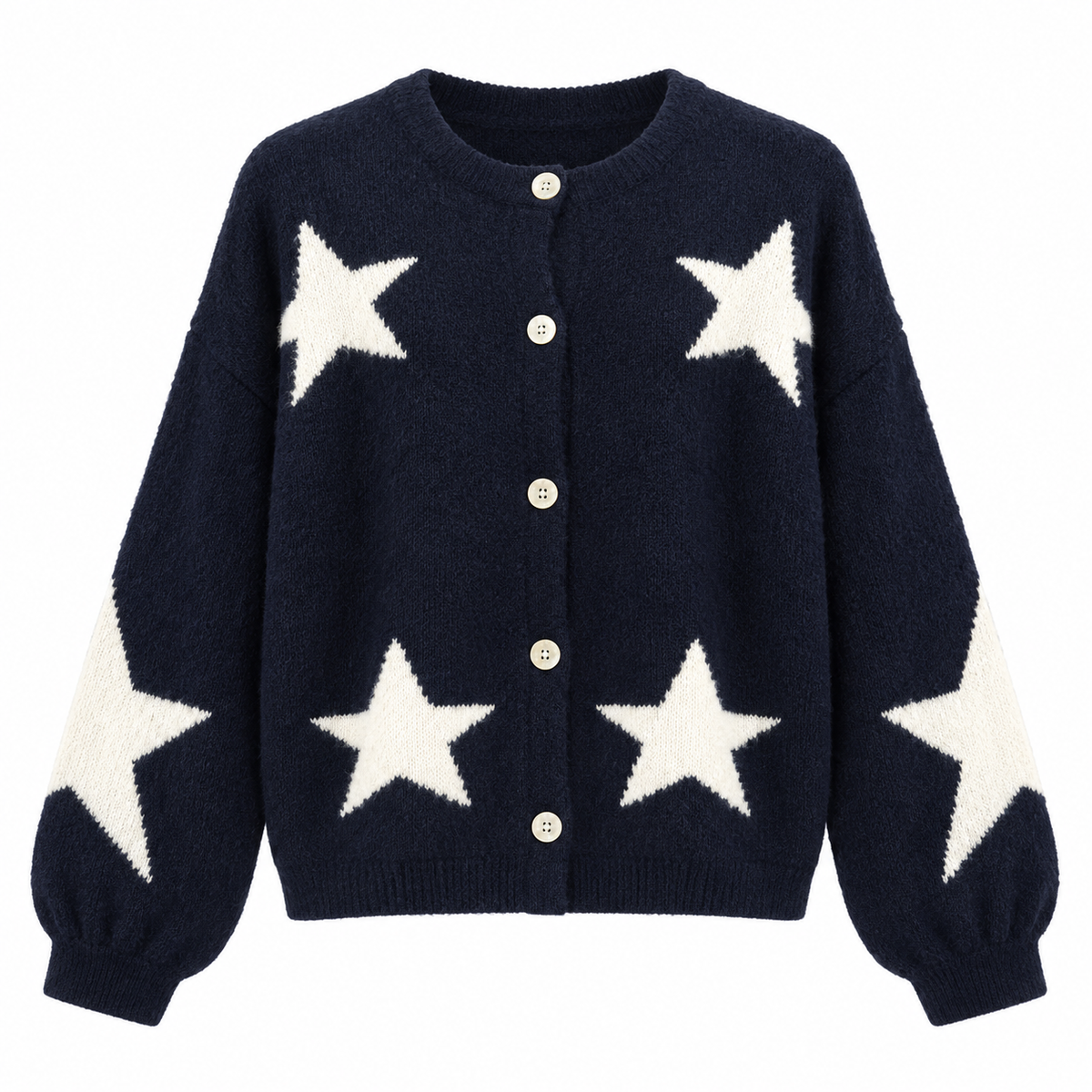 Navy Star Cardi