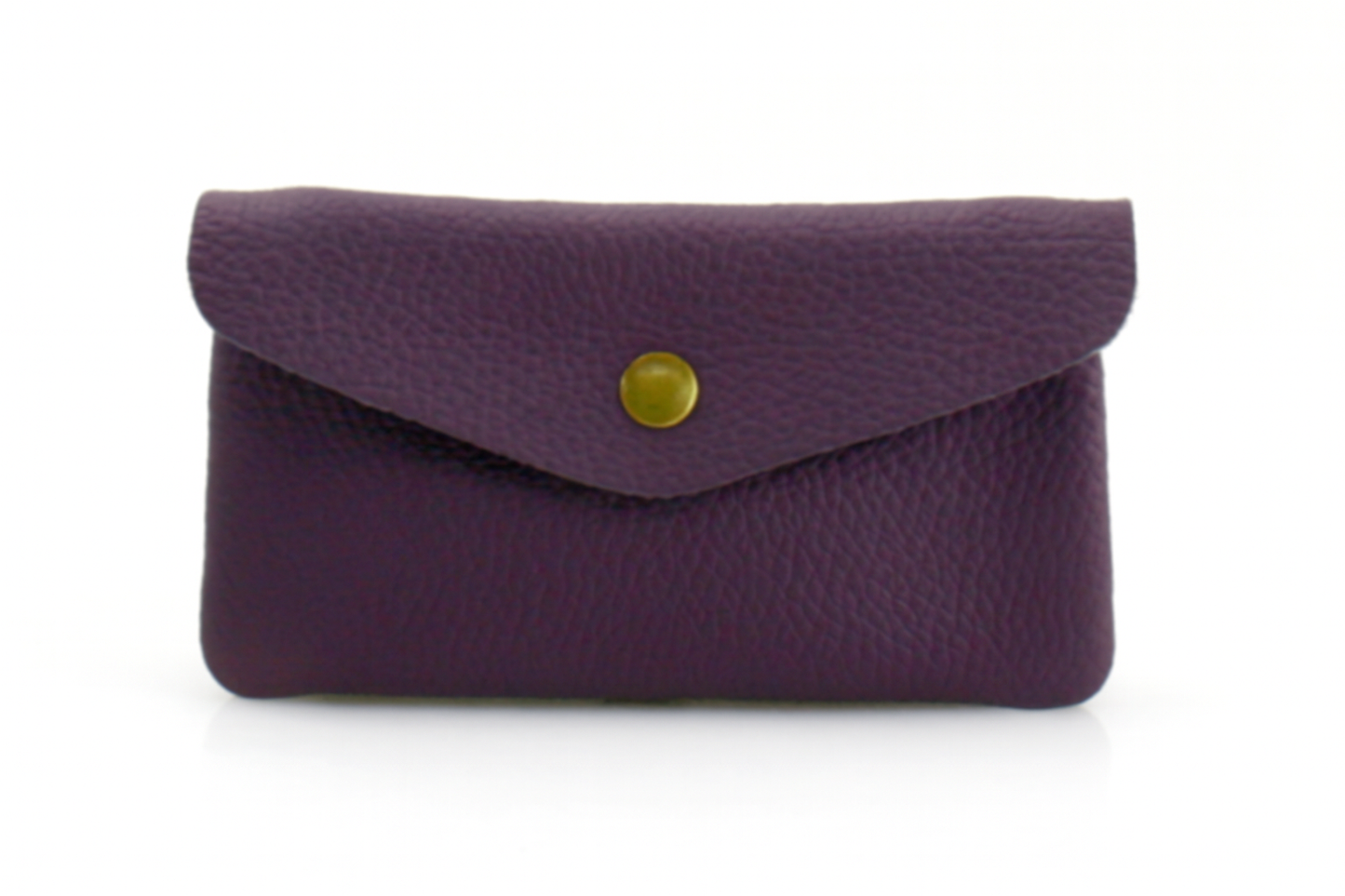 Purple Large Leather Purse