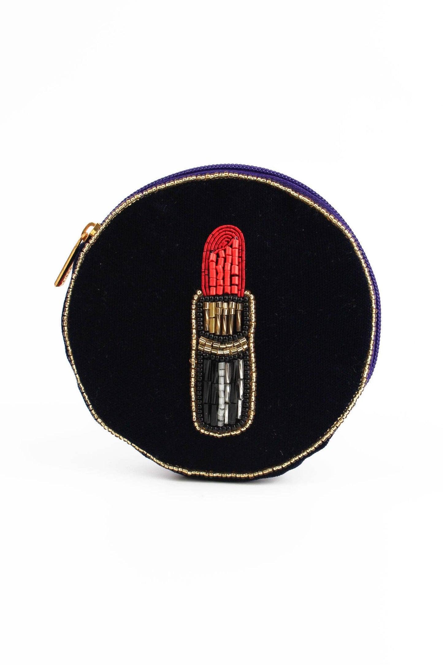 COSMETICS LIPSTICK ROUND POUCH