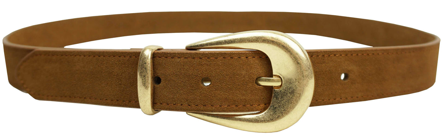 Camel Suede Belt