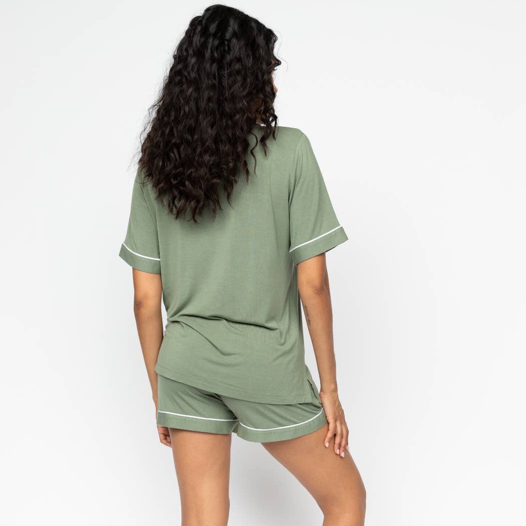 Lea Sage Green Shorty Set