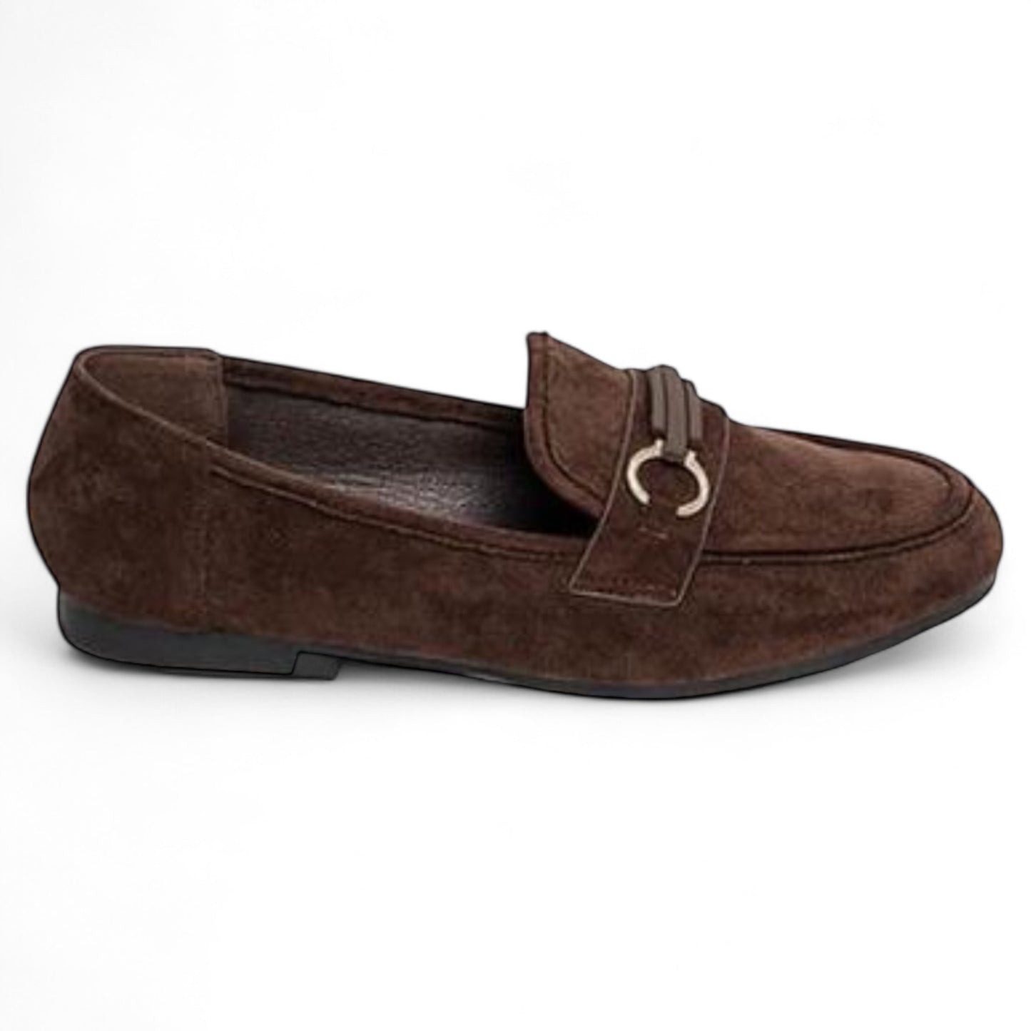 Brown Suedette Loafer