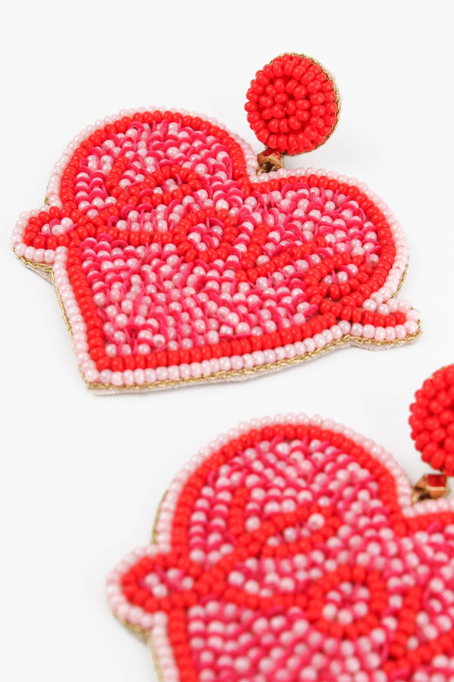 PINK HEART EARRINGS