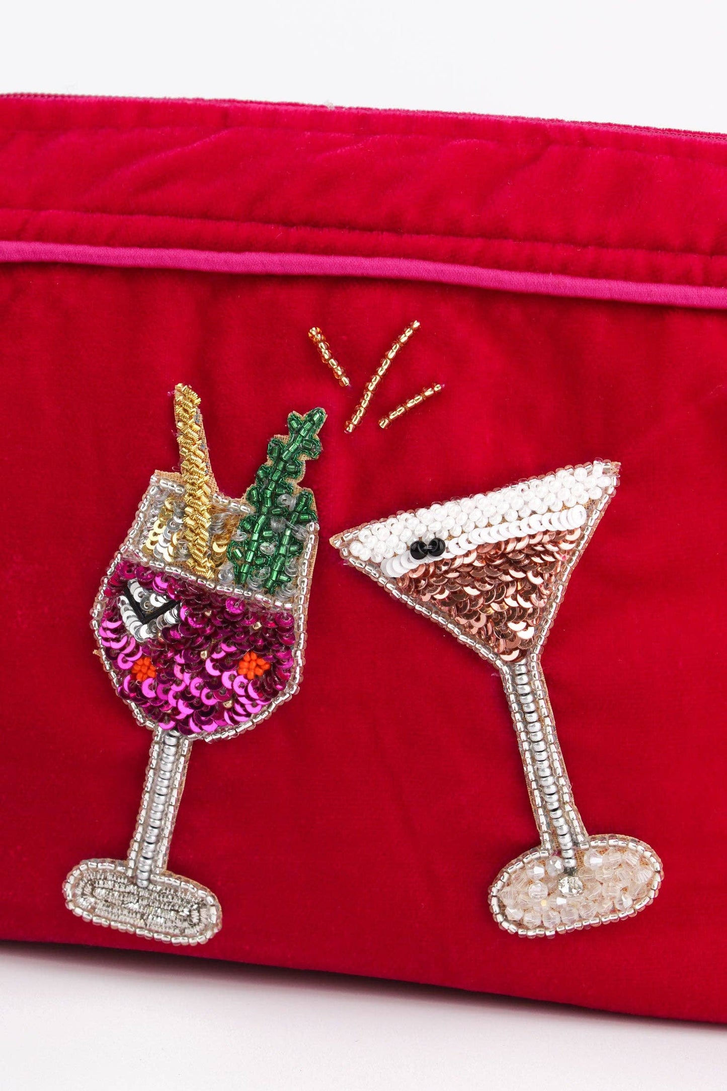 PINK FIZZ AND ESPRESSO MEDIUM POUCH