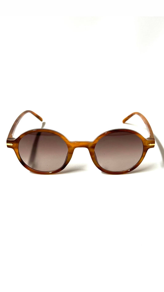 Brown Circular Sunglasses