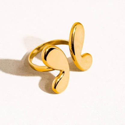 Gold Non-Tarnish Butterfly Ring
