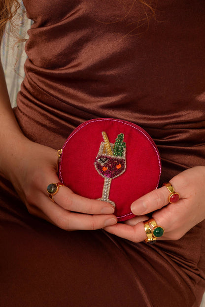 PINK FIZZ ROUND POUCH