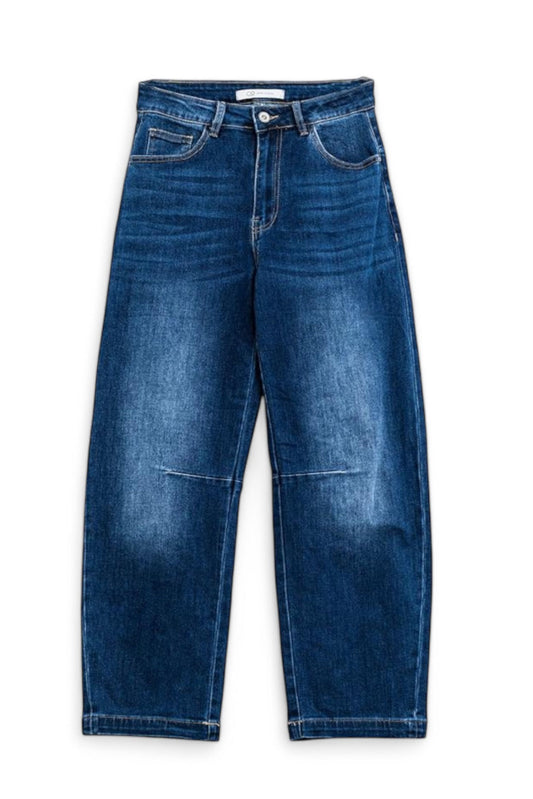 Denim Barrel Leg Jeans