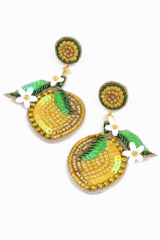 Lemon Sparkle Earrings