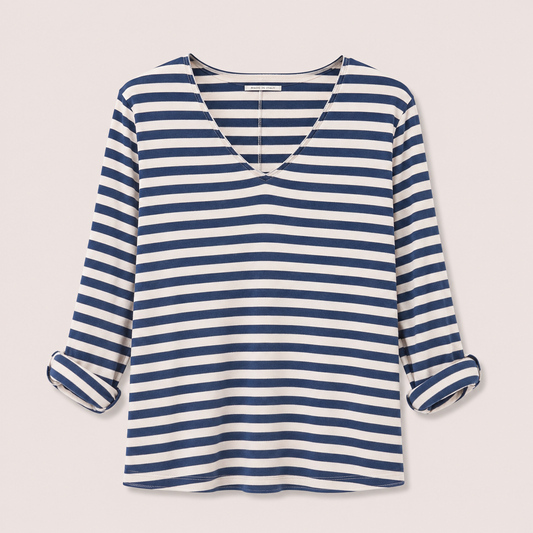 Navy Stripe Long Sleeve T-Shirt