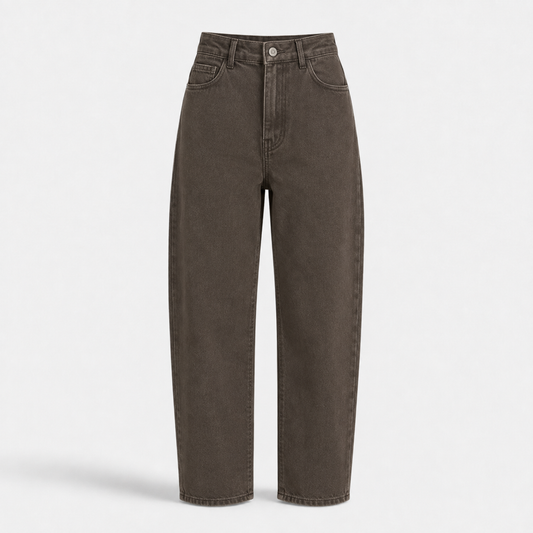 Brown Balloon Leg Jeans