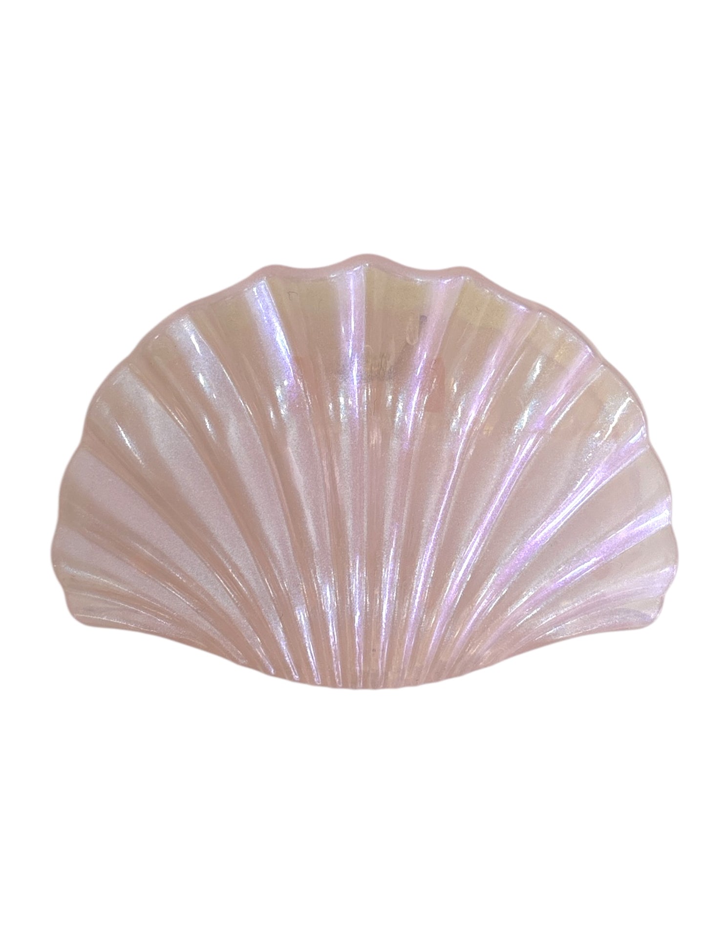 Large Pink Shell Claw Clip