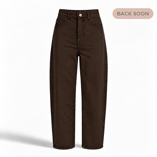Dark Brown Balloon Leg Jeans