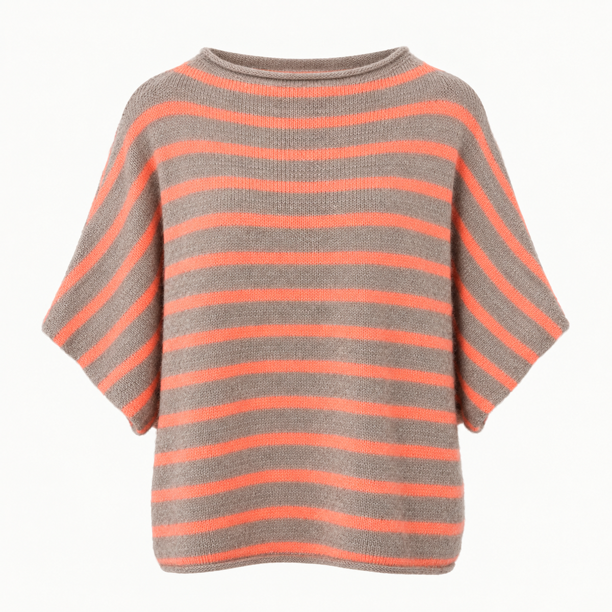 Coral and Stone Batwing Jumper