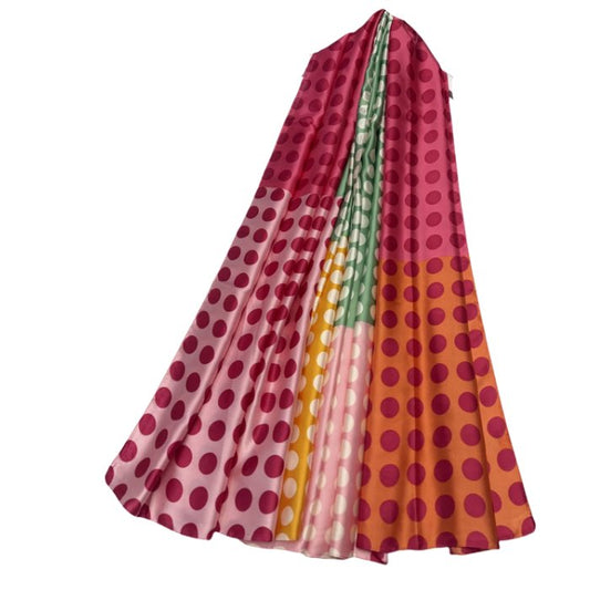 Pink Bright Polka Dot Scarf