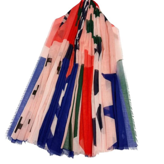 Bold Graphic Art Print Scarf
