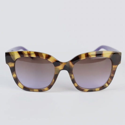Tortoise and Purple Sunglasses