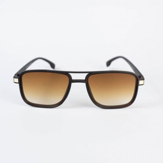 Black and Brown Aviator Sunglasses