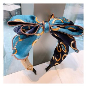Blue Big bow headband