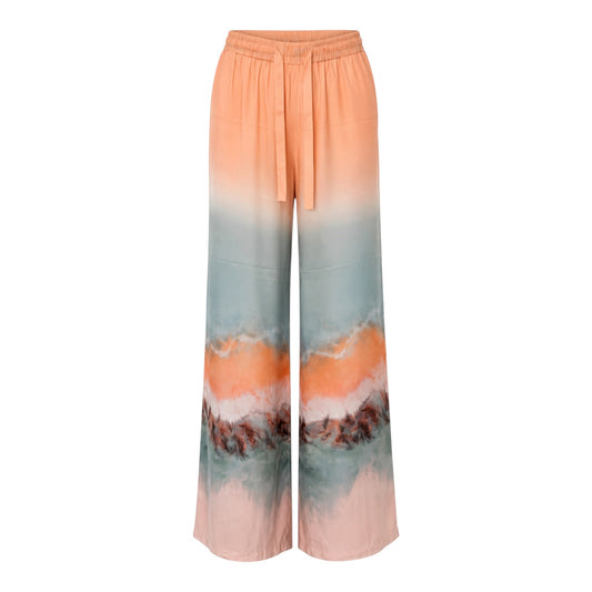 Watercolour Print Trousers