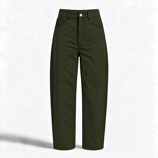 Dark Khaki Balloon Leg Jeans