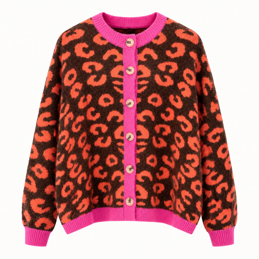Slouchy Leopard Print Cardi