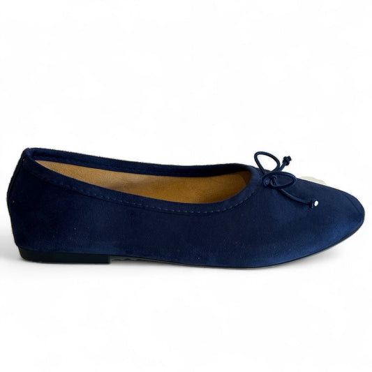 Navy Softie Suedette Ballerina