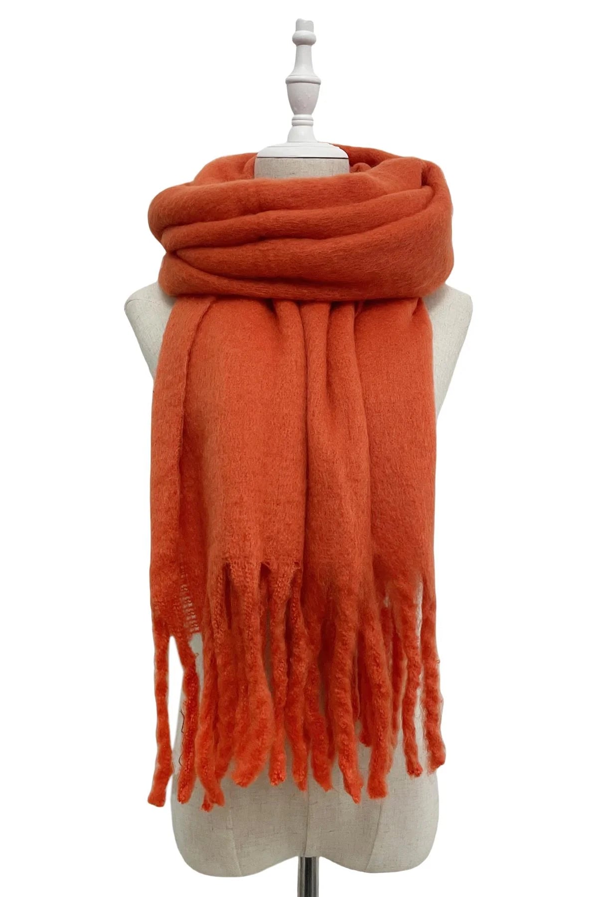 Orange Blanket Scarf
