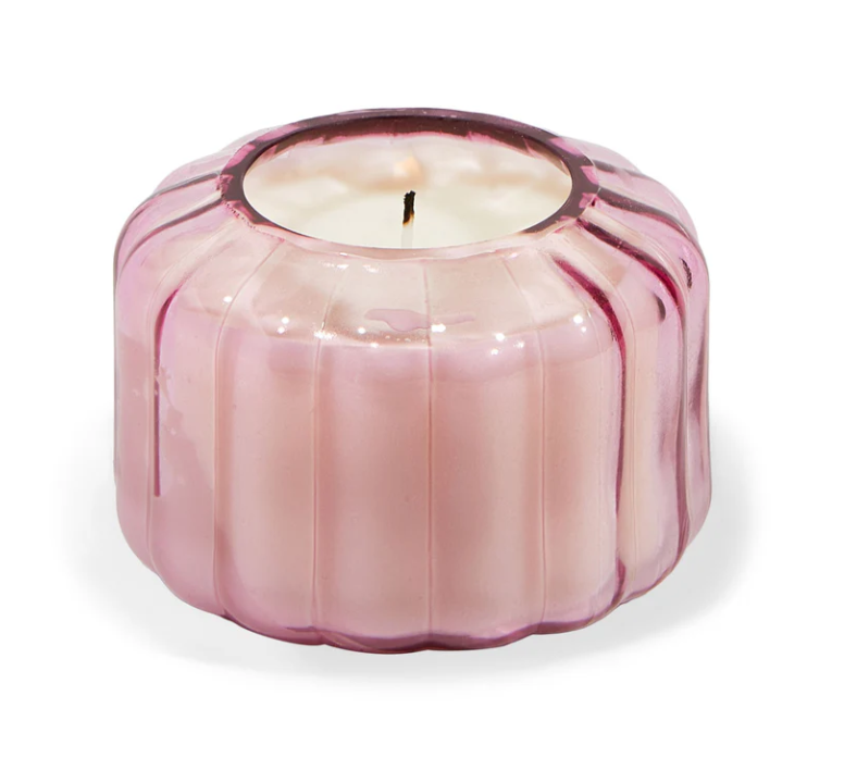 Ripple Glass Candle (128g) - Desert Peach