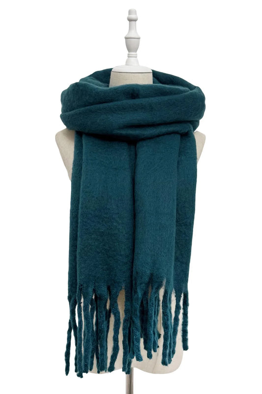 Teal Blanket Scarf