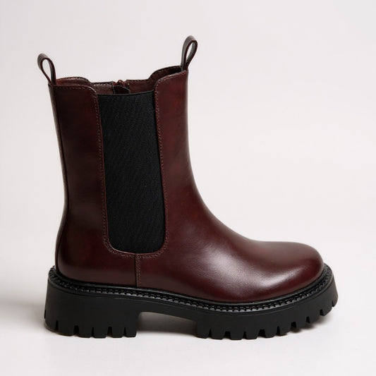 Bordeux Chunky Sole Ankle Boot