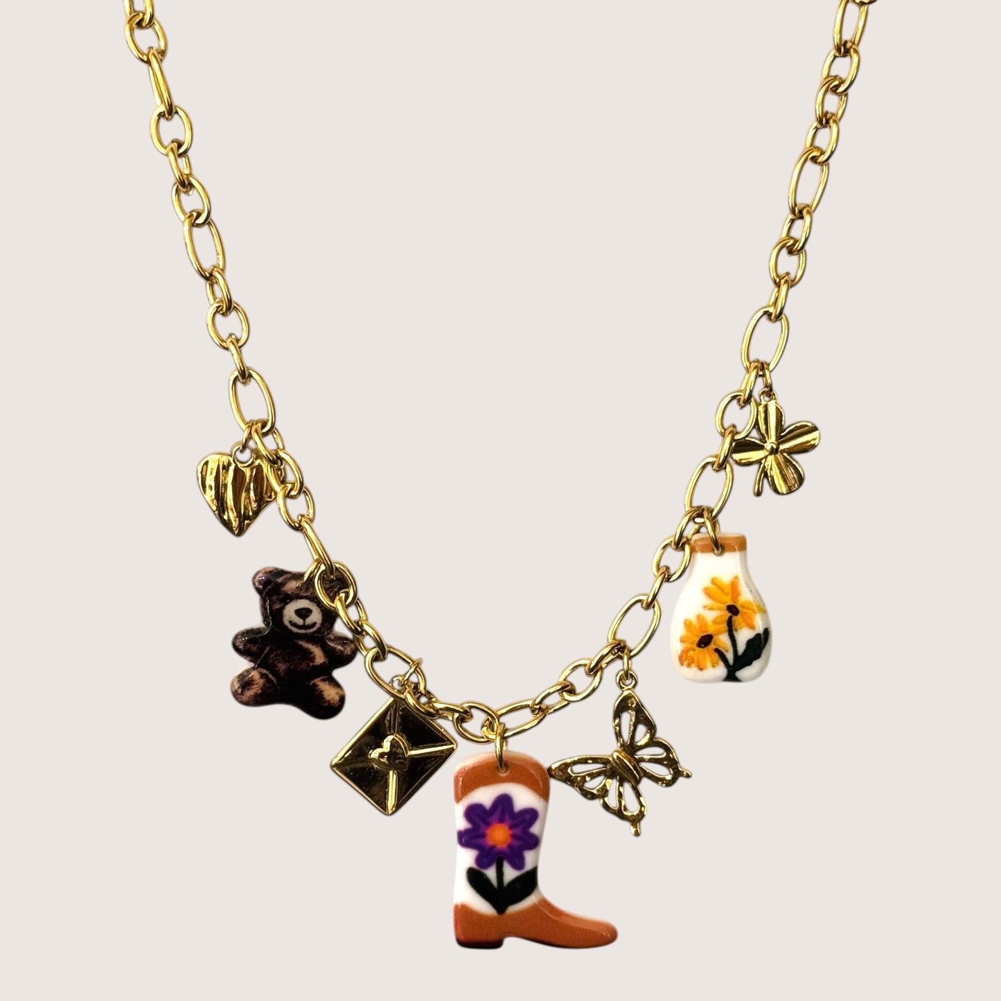Love Cowboy Charm Necklace